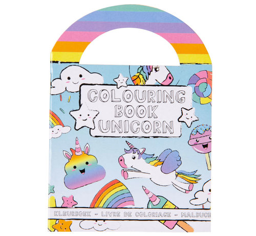 LG Imports Uitdeelcadeautje Kleurboekje met Stickers Eenhoorn 13 x 9,5 cm 8 stuks