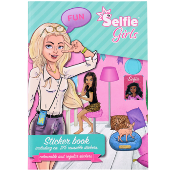 Selfie Girls stickerboek +/- 275 stickers