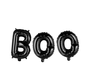 Ballonnen set Zwart "Boo"  +/- 40 cm