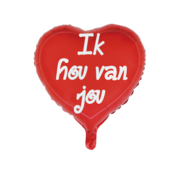 GN Folieballon "ik hou van jou" 45x45 cm