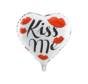 Folieballon "Kiss Me" 45x45 cm