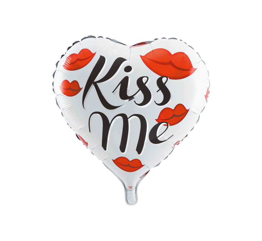 Folieballon "Kiss Me" 45x45 cm