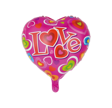 GN Folieballon "Love Pink" 45x45 cm