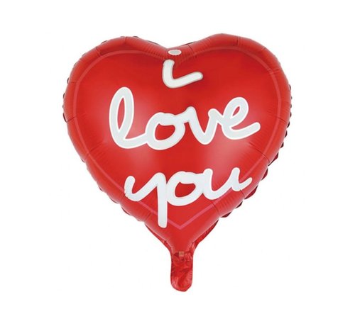 GN Folieballon "I love you red" 45x45 cm