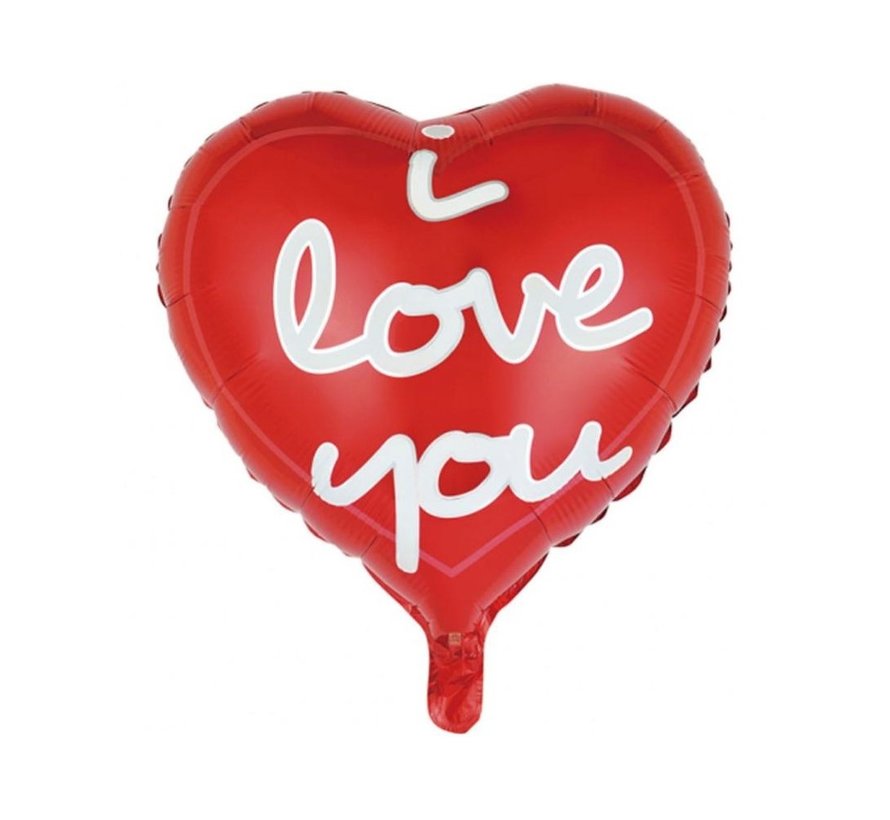Folieballon "I love you red" 45x45 cm