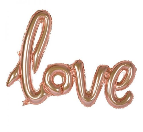 GN Folieballon "Love" Rose gold 65x119 cm