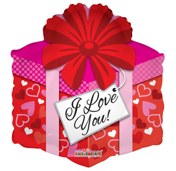 Conver USA Folieballon "Love gift" 45x45 cm