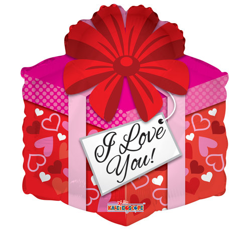 Conver USA Folieballon "Love gift" 45x45 cm