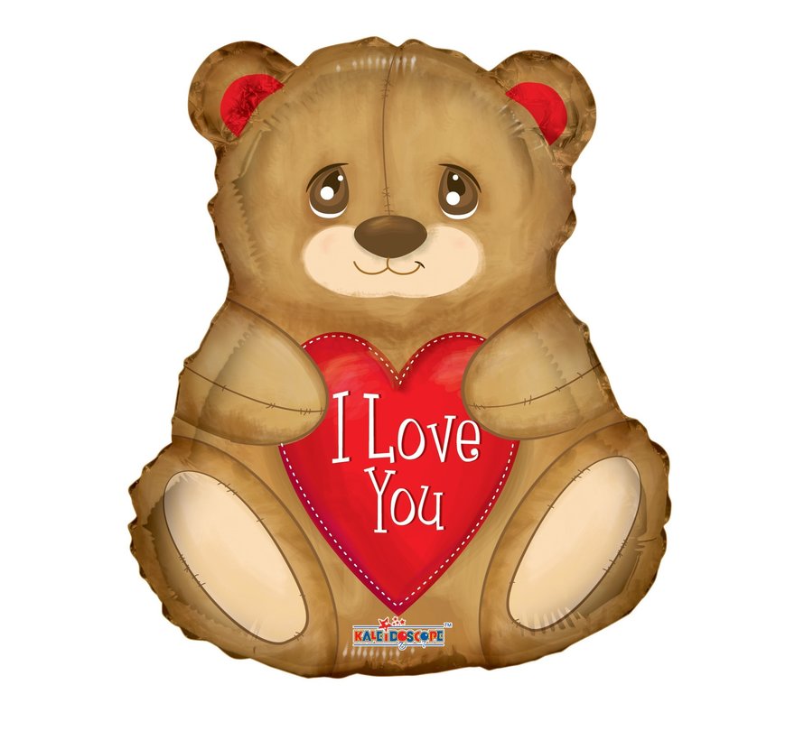 Folieballon "I Love You Bear" 45x45 cm