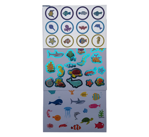 Joni's Winkel Stickervellen 3 vellen "Onderwater wereld"
