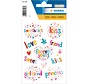 Glitter stickers "Greetings"