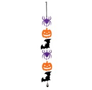 Carnival Toys Decoratiespiraal Halloween 50 cm vilt zwart/oranje