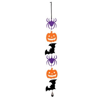 Carnival Toys Decoratiespiraal Halloween 50 cm vilt zwart/oranje