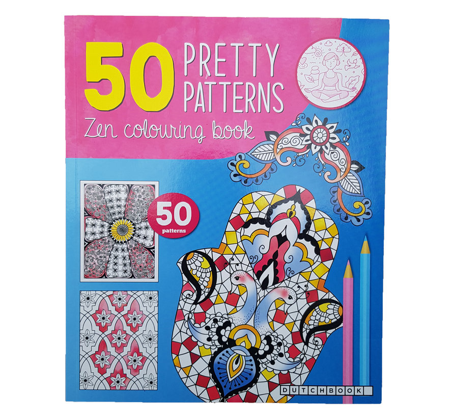 Zen kleurboek 50 kleurplaten "Pretty Patterns"