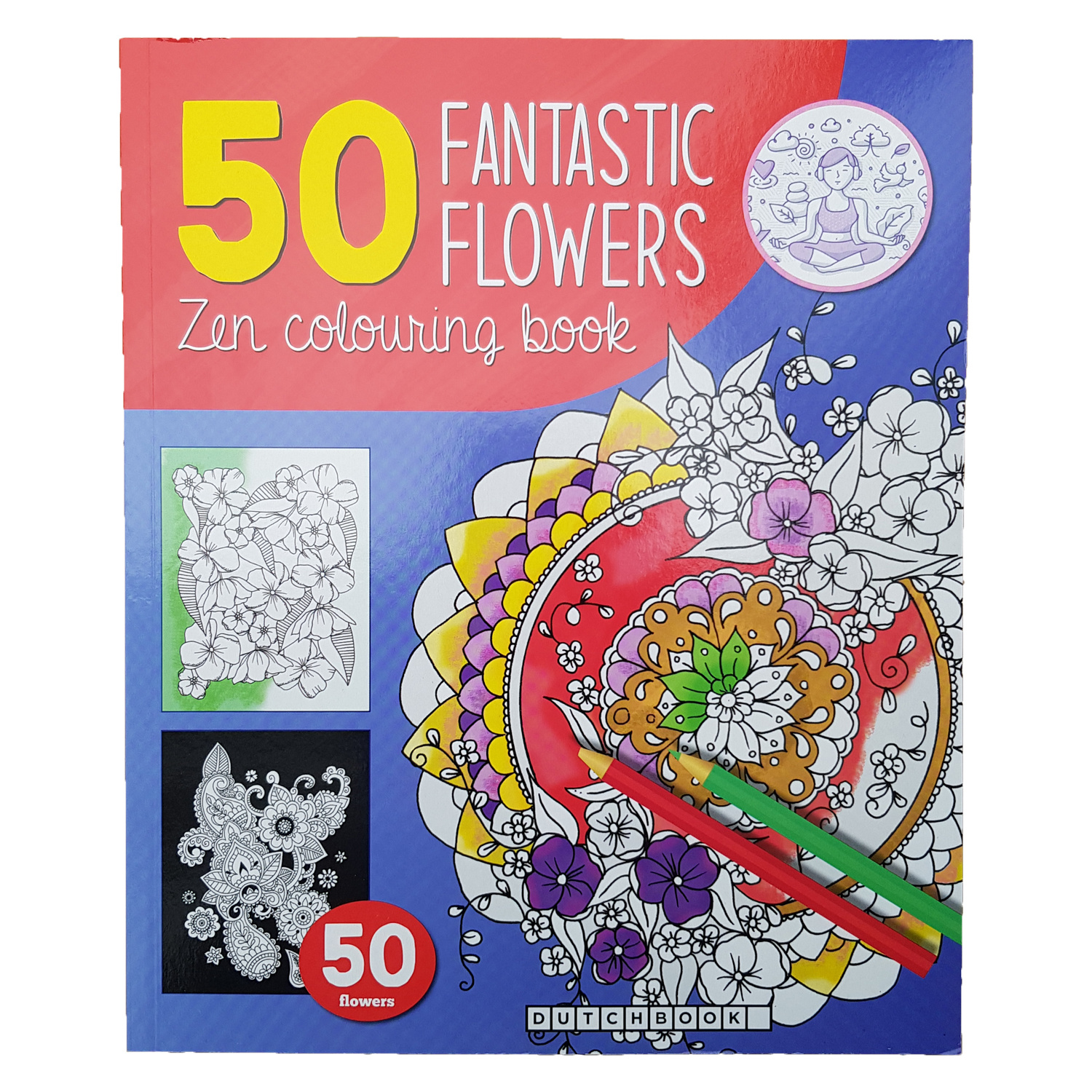 Dierbare walgelijk Zwijgend Zen kleurboek 50 kleurplaten "Fantastic Flowers" - Voor al uw feestartikelen