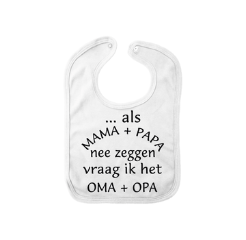 Joni's Winkel Baby Slab Wit "Als Papa + Mama"