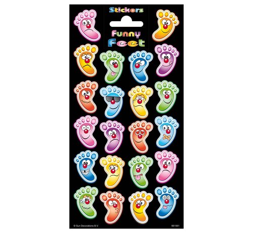 Stickervel Twinkle - Feet Faces