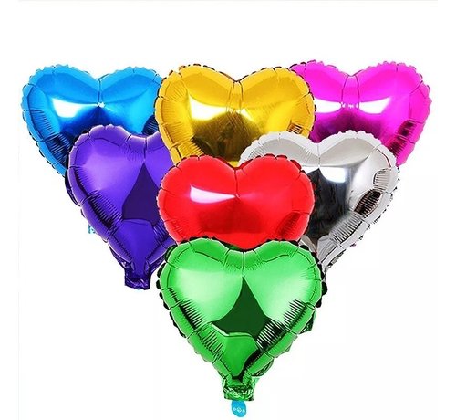 Joni's Winkel Folieballon hart metallic 12,50 cm