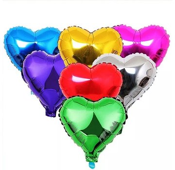 Joni's Winkel Folieballon hart metallic 25 cm