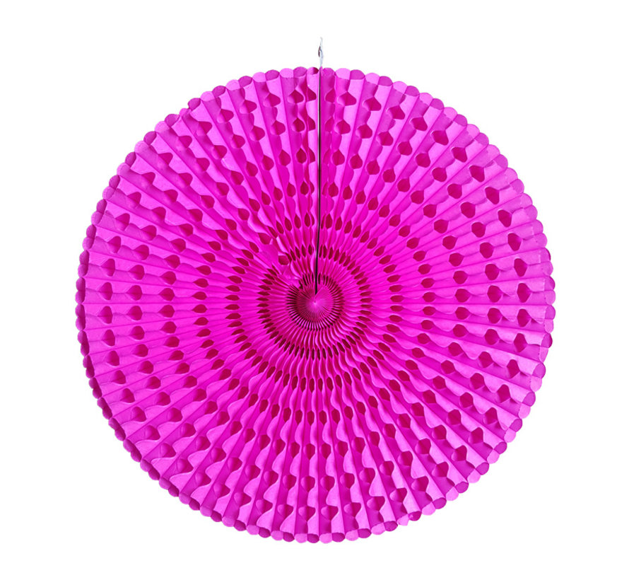 Honeycomb waaier Roze 50 cm