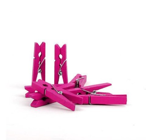 Joni's Winkel Foto/Kaart knijpers Fuchsia 20 stuks