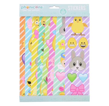 Joni's Winkel Paas stickervellen 8 stuks "Emoji"