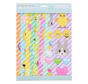 Paas stickervellen 8 stuks "Emoji"
