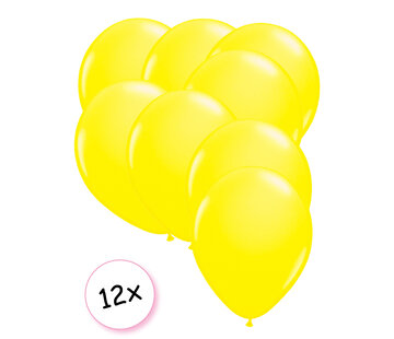 Joni's Glow-Shop Ballonnen Neon Geel 12 stuks 25 cm