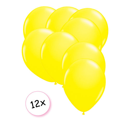 Joni's Glow-Shop Ballonnen Neon Geel 12 stuks 25 cm