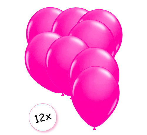 Joni's Glow-Shop Ballonnen Neon Roze 12 stuks 25 cm