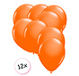 Ballonnen Neon Oranje 12 stuks 25 cm