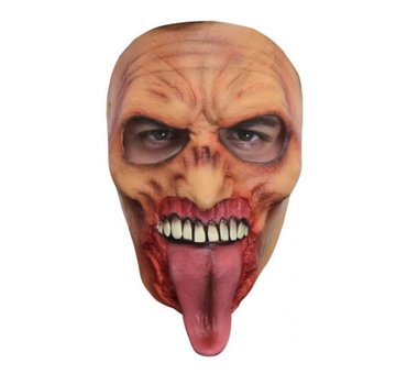 Ghoulish productions Masker Zombie Tongue voor volwassenen