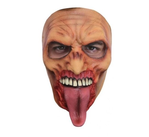 Ghoulish productions Masker Zombie Tongue voor volwassenen