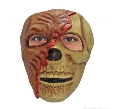 Ghoulish productions Masker Zombie half Skull voor volwassenen