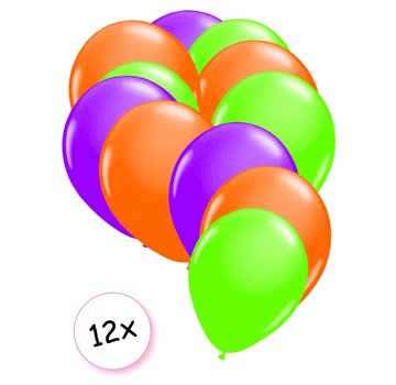 Joni's Glow-Shop Ballonnen Neon Paars, Neon Oranje & Neon Groen 12 stuks 25 cm