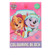 Wins-Holland B.V. Paw Patrol Kleurblok met Stickers "Roze" 16 Kleurplaten