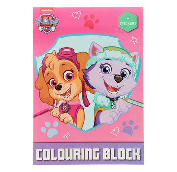 Wins-Holland B.V. Paw Patrol Kleurblok met Stickers "Roze" 16 Kleurplaten