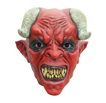 Ghoulish productions Masker Demon voor volwassenen + Fake Bloed