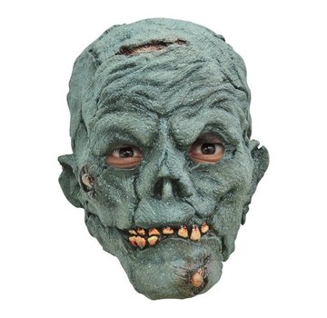 Ghoulish productions Masker Zombie Grey voor volwassenen + Fake bloed