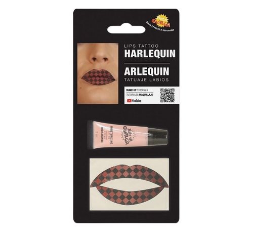 Fiestas Guirca Lip Tattoo "Harlequin"