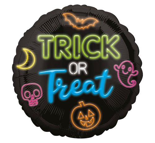 Anagram Standard Shape Folieballon Neon Trick Or Treat 45 cm