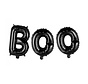 Folieballonen Boo "Zwart" 40 cm