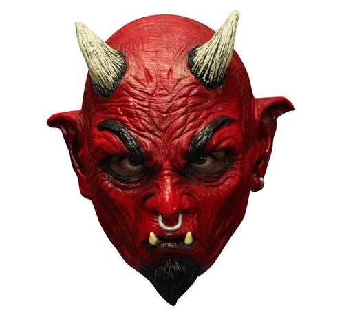 Ghoulish productions Masker Demonic voor volwassenen + Fake bloed