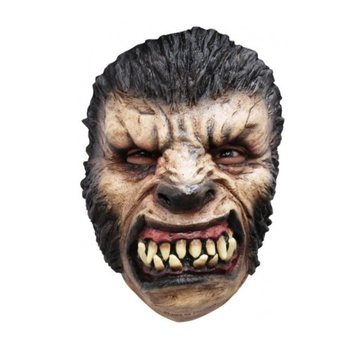 Ghoulish productions Masker Weerwolf voor volwassenen + Fake bloed