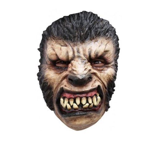 Ghoulish productions Masker Weerwolf voor volwassenen + Fake bloed