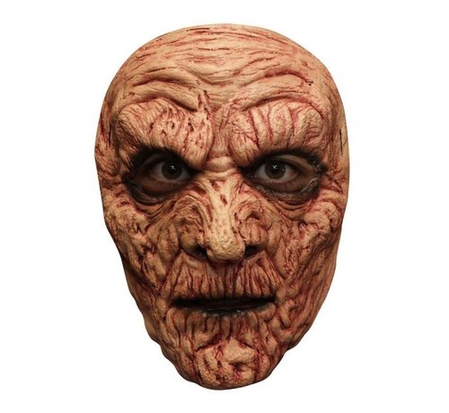 Ghoulish productions Masker Mummy Burnie voor volwassenen + Fake bloed