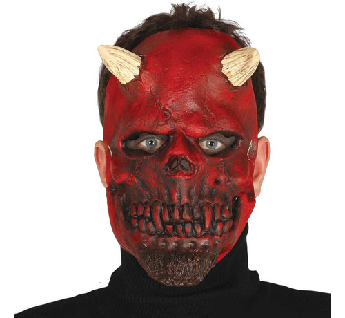 Fiestas Guirca Masker Demon Skelet voor volwassenen