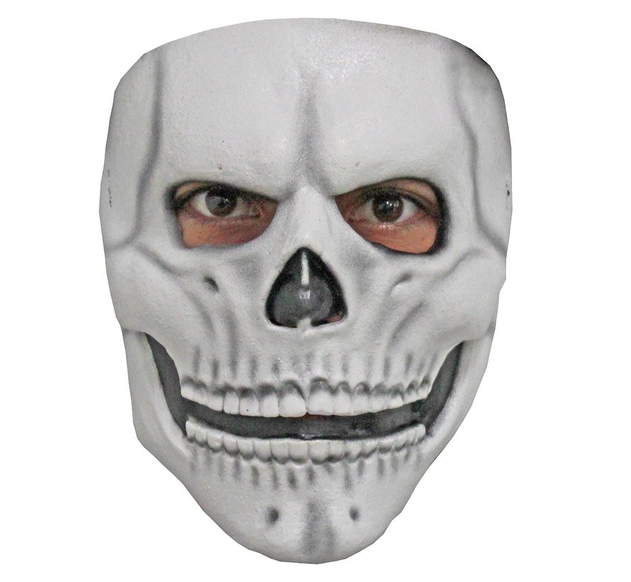 Masker Grinning Skull voor volwassenen + Fake bloed