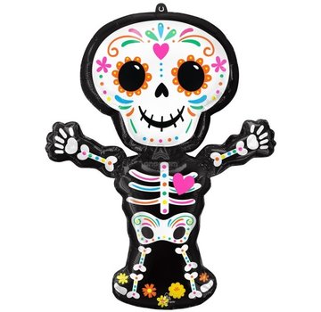 Anagram Super Shape Folieballon Day Of The Dead Skeleton 86 x 66 cm