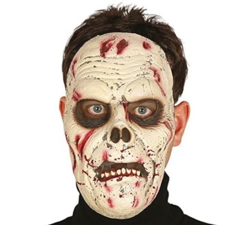 Fiestas Guirca Masker Scary Zombie voor volwassenen